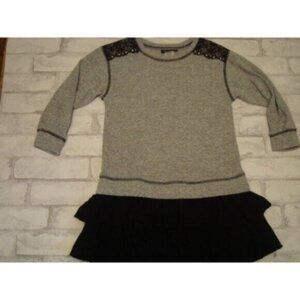 New Disorderly Kids girls large 10/12 gray/black Boutique dress MSRP $42.
